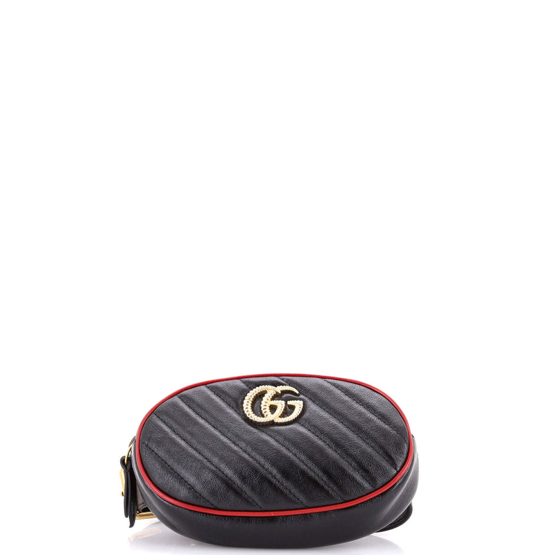 Gg Marmont Belt Bag Diagonal Quilted