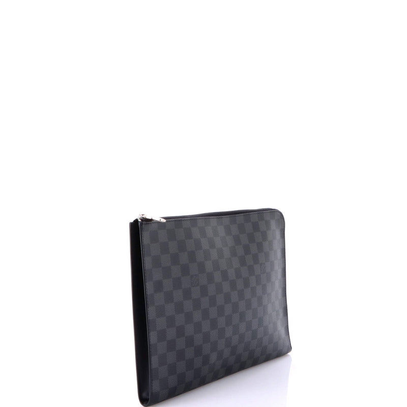 Zip Around Pochette Jour Damier Graphite