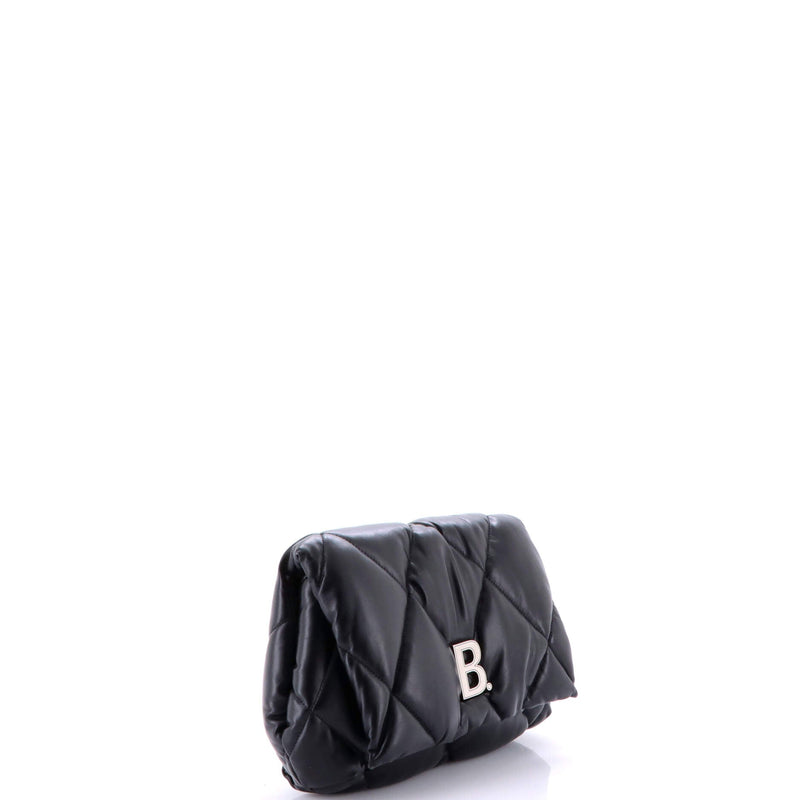 Touch Clutch Quilted Puffy Leather