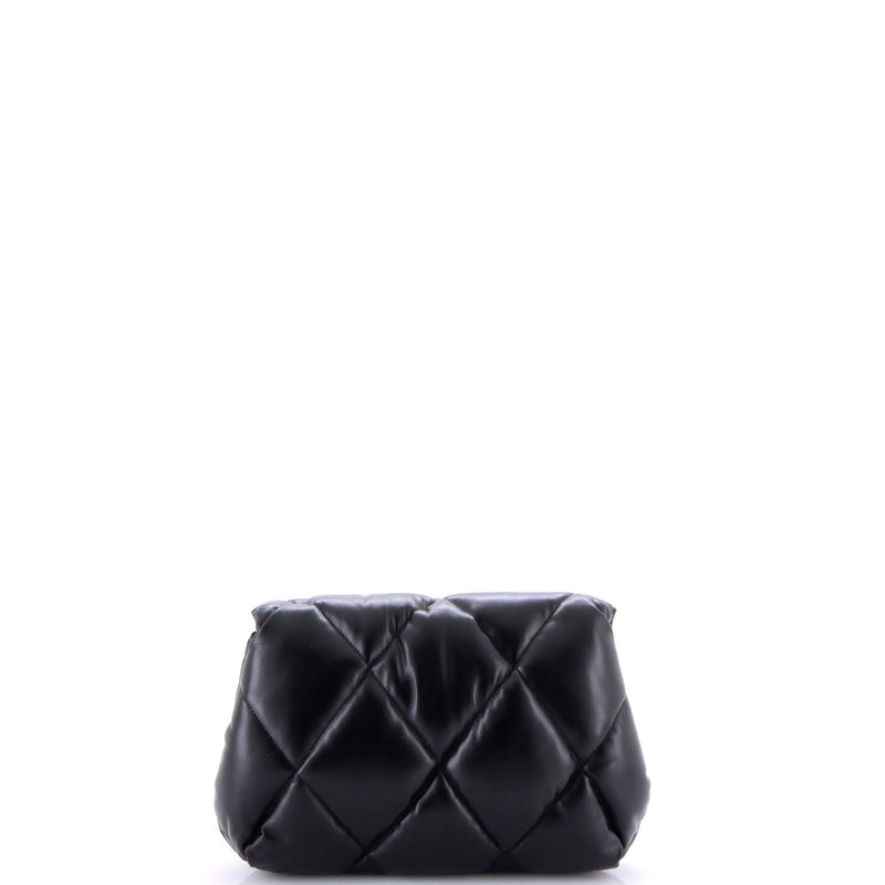 Touch Clutch Quilted Puffy Leather