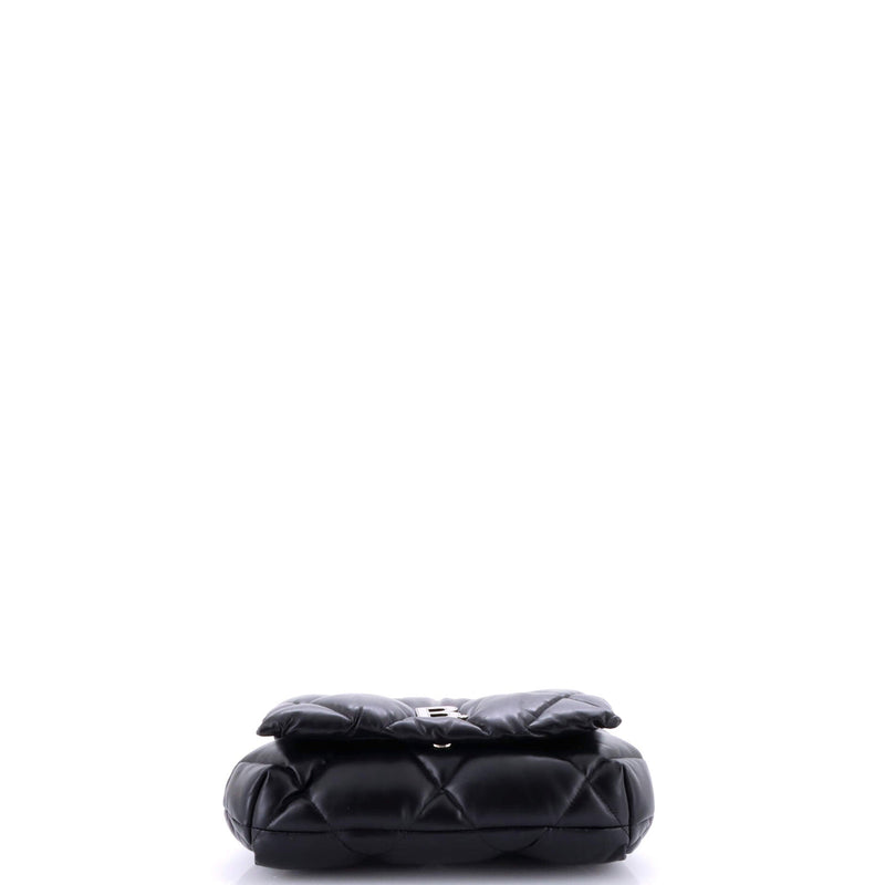 Touch Clutch Quilted Puffy Leather