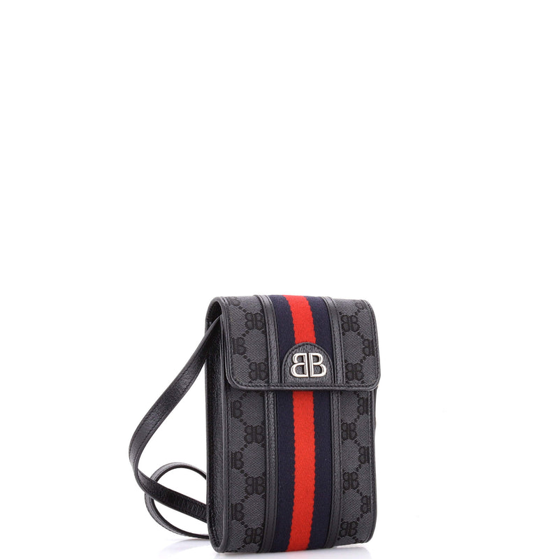 X Gucci The Hacker Project Web Phone Bag