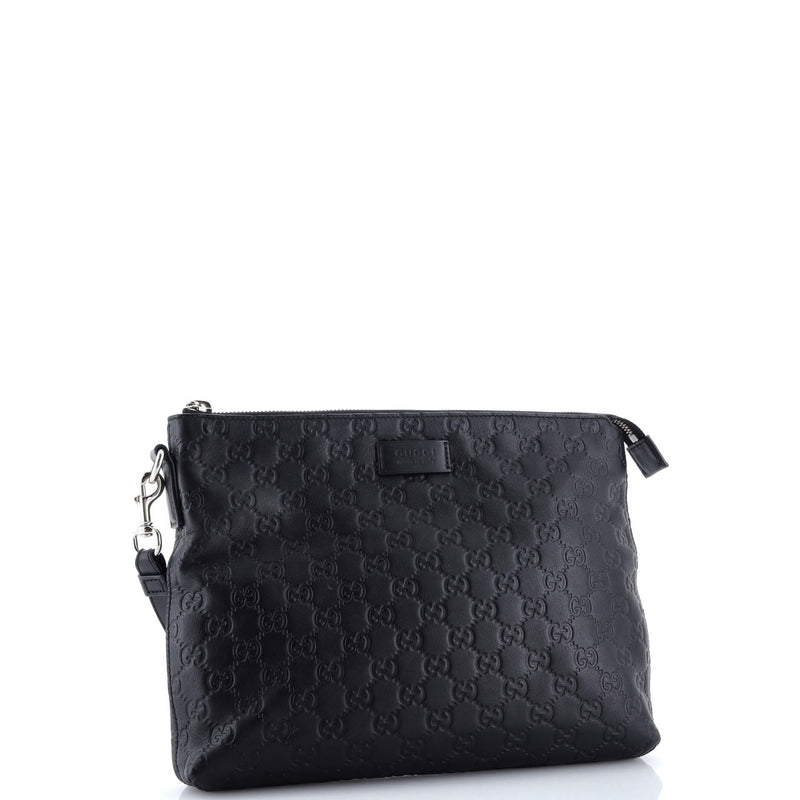 Signature Soft Wristlet Guccissima
