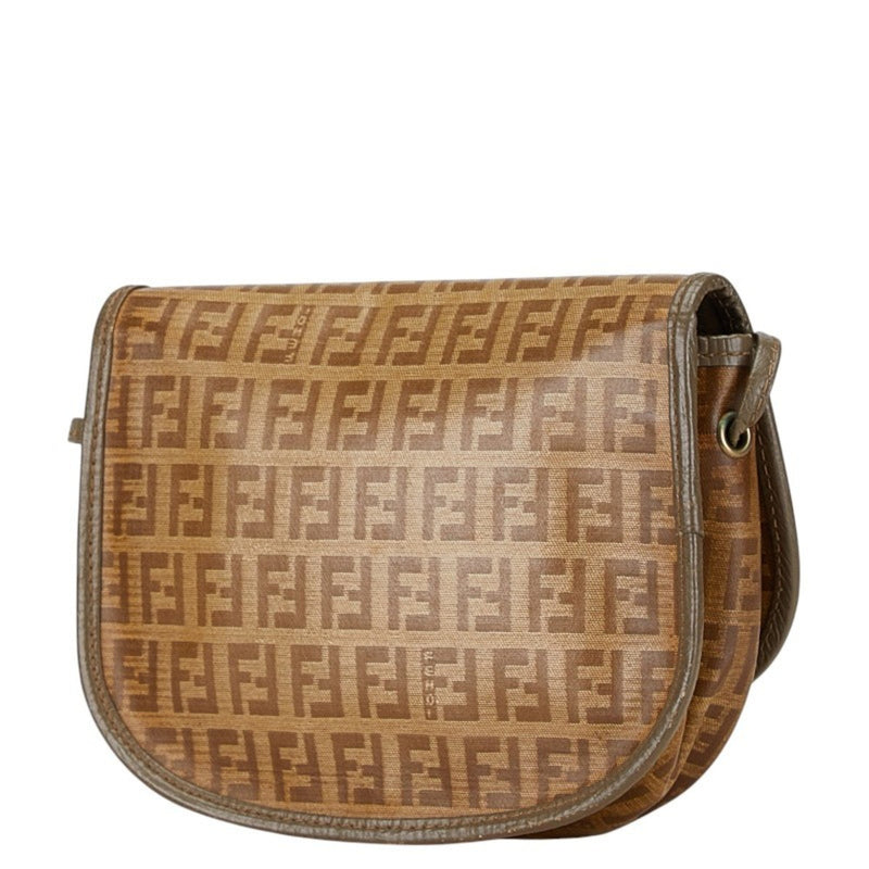 Flap Messenger Bag Zucca Coated Canvas