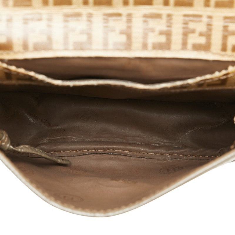 Flap Messenger Bag Zucca Coated Canvas