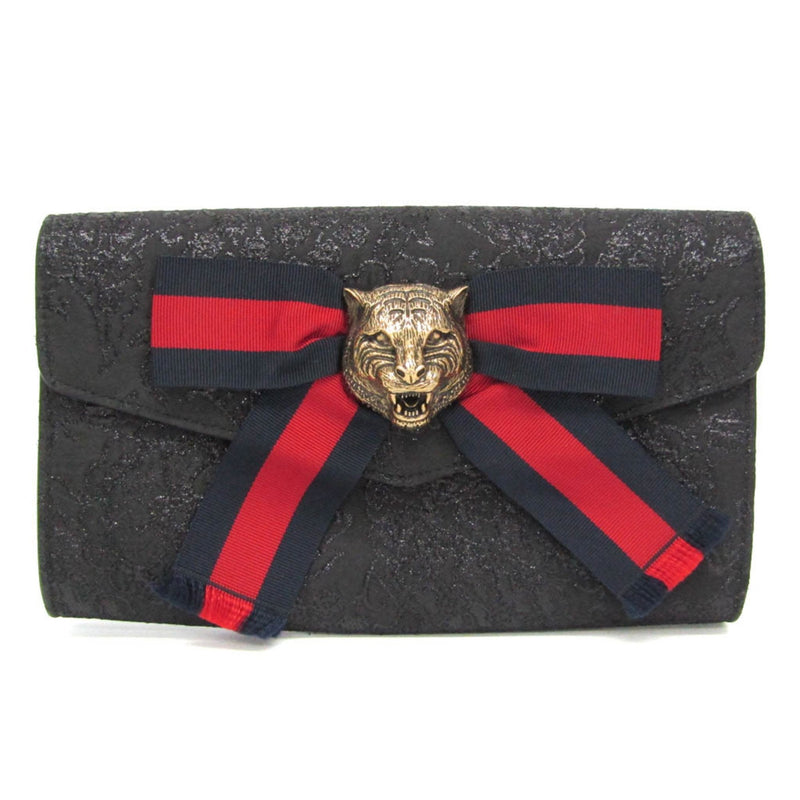 Animalier Broadway Bow Flap Bag Leather