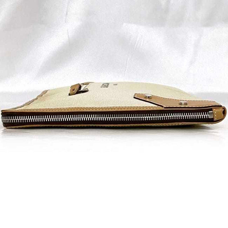 Navy Cabas Canvas With Leather Large