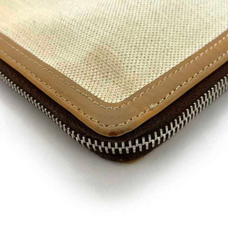 Navy Cabas Canvas With Leather Large