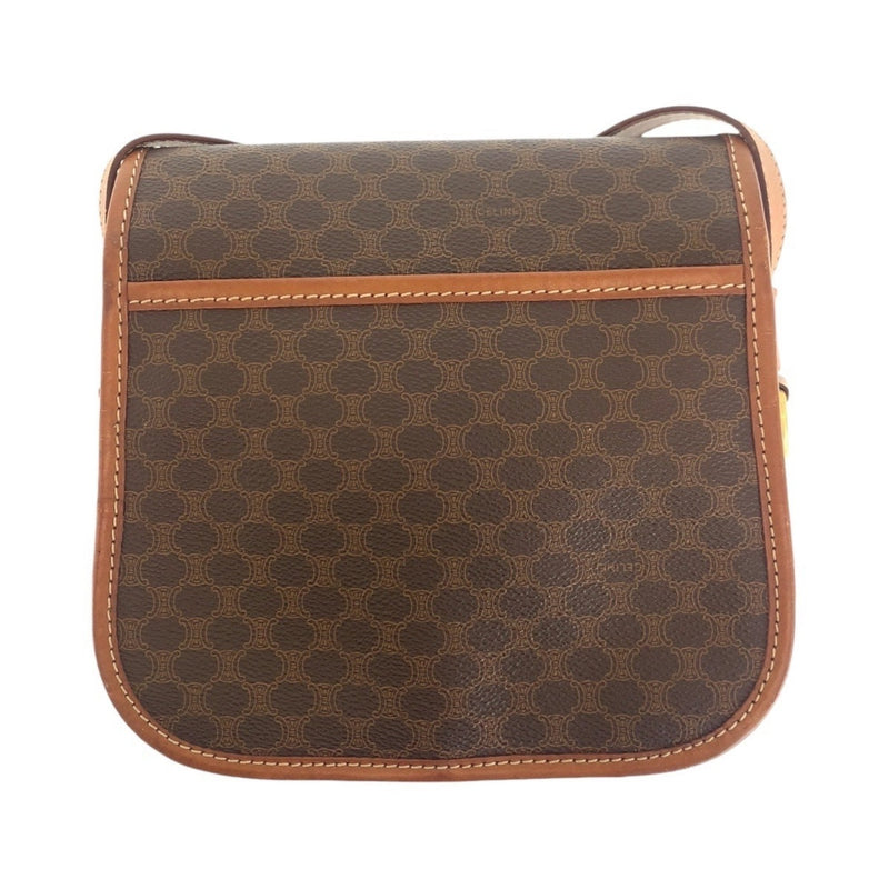 Vintage Saddle Flap Shoulder Bag Macadam