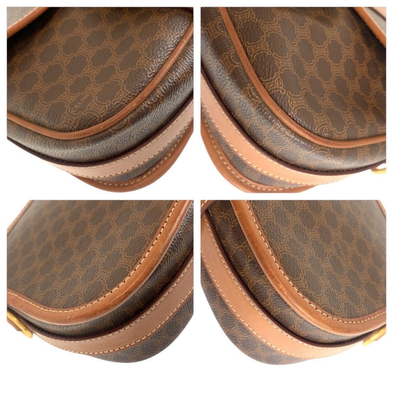 Vintage Saddle Flap Shoulder Bag Macadam