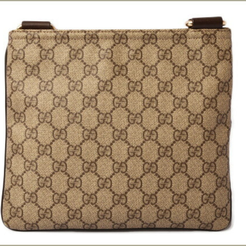 Front Zip Messenger Gg Coated Canvas