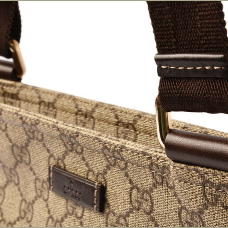 Front Zip Messenger Gg Coated Canvas