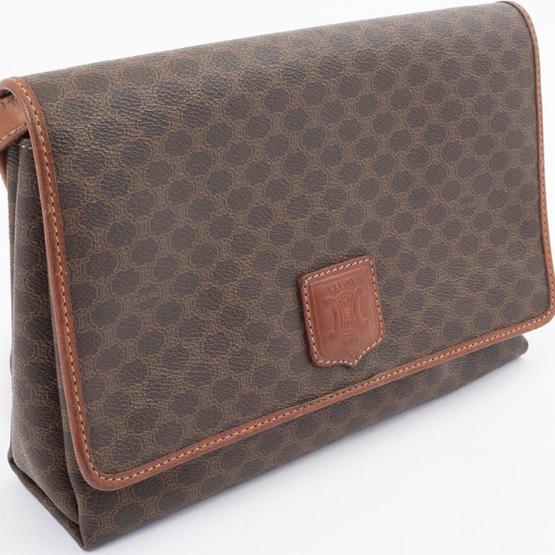 Vintage Saddle Flap Shoulder Bag Macadam