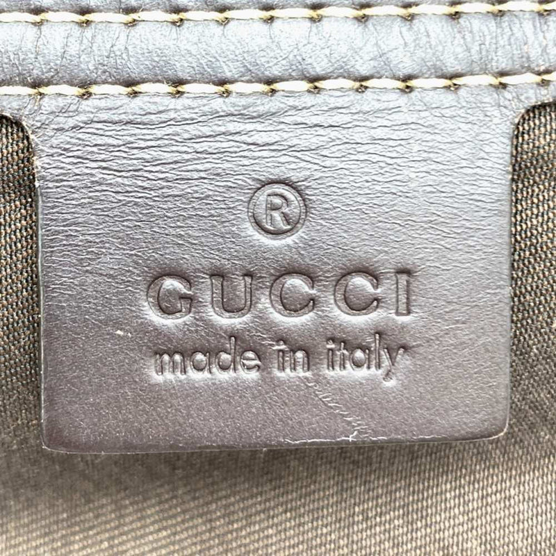 Zip Top Messenger Bag Gg Coated Canvas