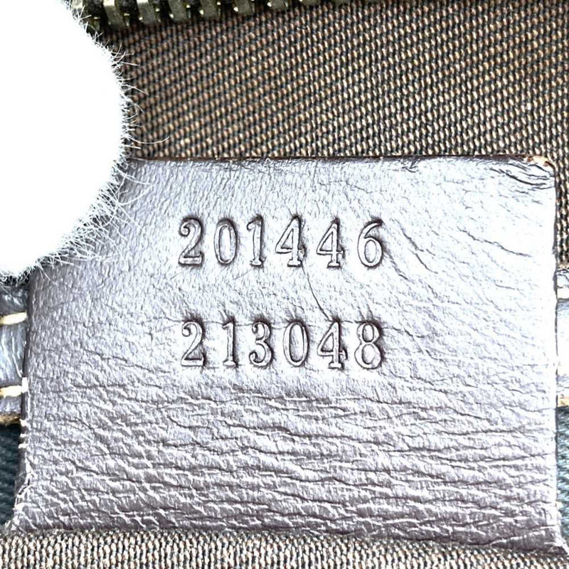 Zip Top Messenger Bag Gg Coated Canvas