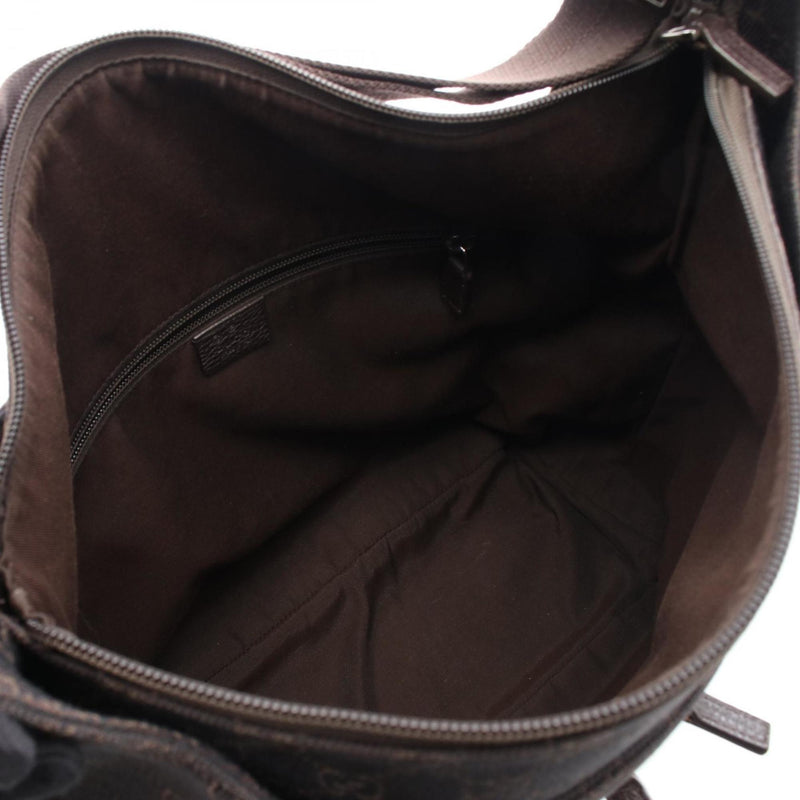 Zip Pocket Backpack Gg Coated Canvas