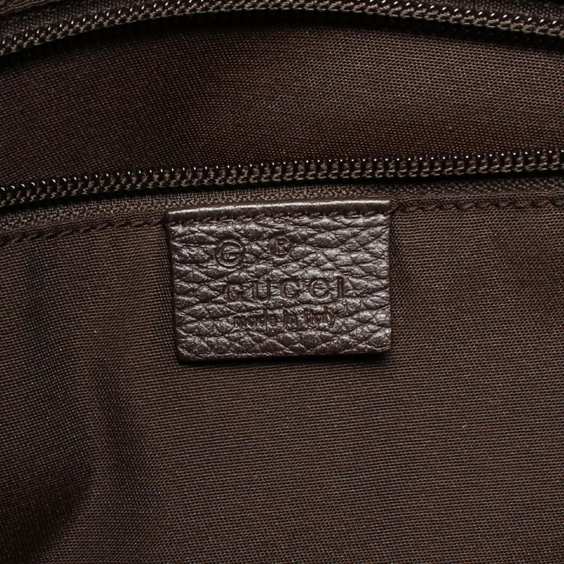 Zip Pocket Backpack Gg Coated Canvas