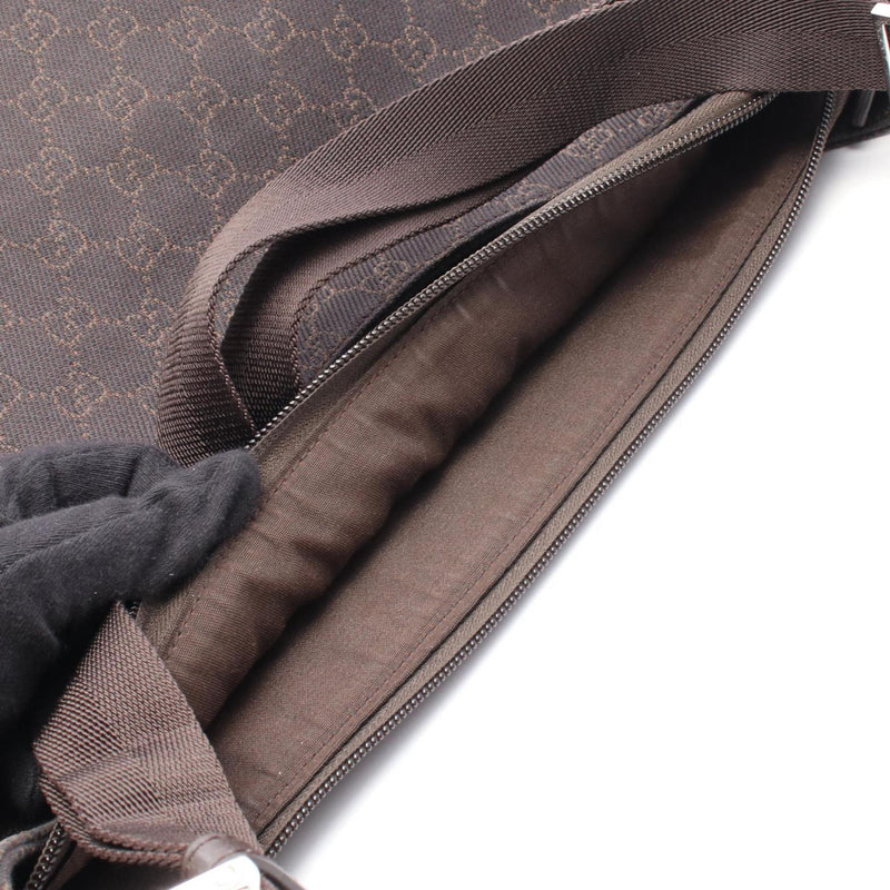 Zip Pocket Backpack Gg Coated Canvas