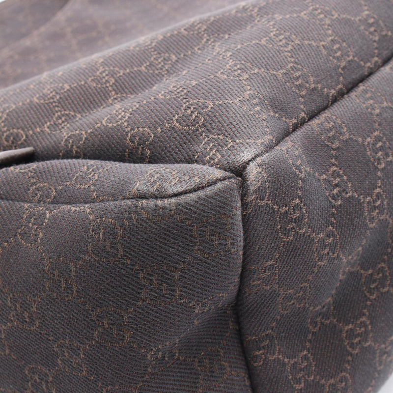 Zip Pocket Backpack Gg Coated Canvas