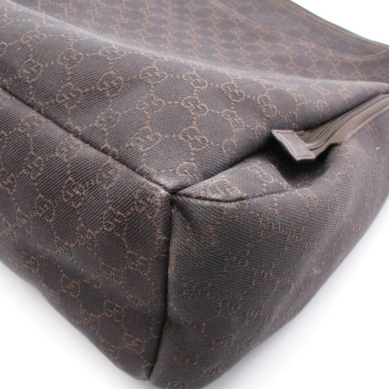 Zip Pocket Backpack Gg Coated Canvas