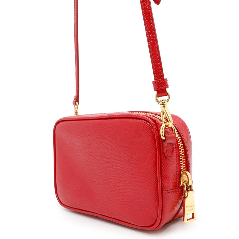 Camera Shoulder Bag Saffiano Leather
