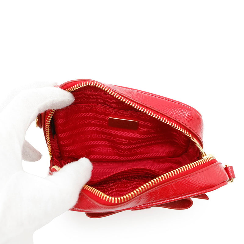 Camera Shoulder Bag Saffiano Leather