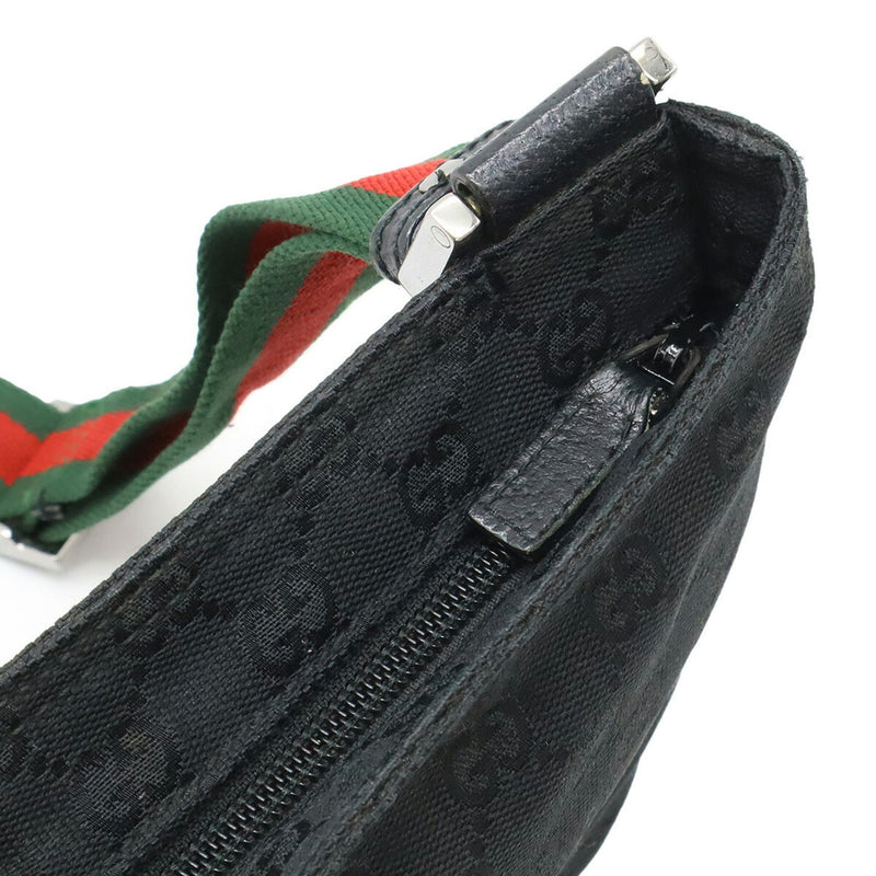 Web Strap Zip Messenger Bag Gg Canvas