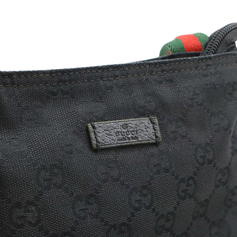 Web Strap Zip Messenger Bag Gg Canvas