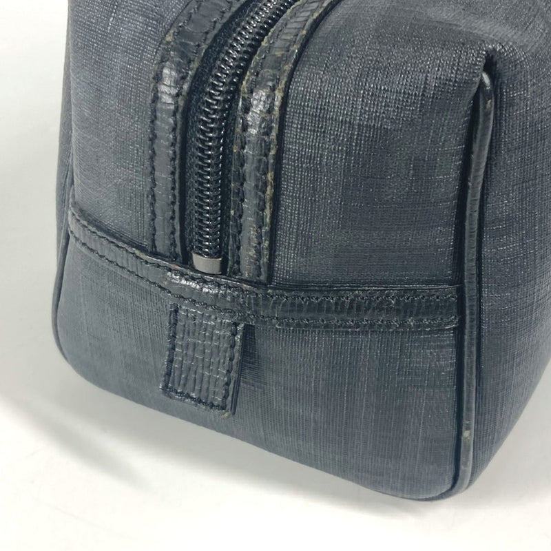 Chain Pochette Zucca Coated Canvas