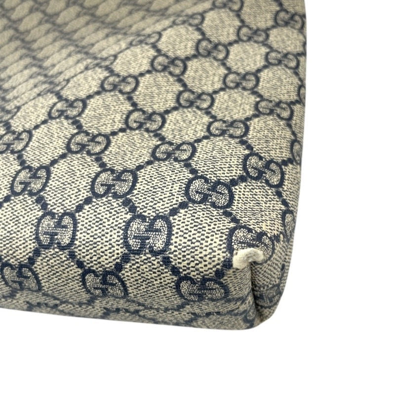 Zip Top Messenger Bag Gg Coated Canvas