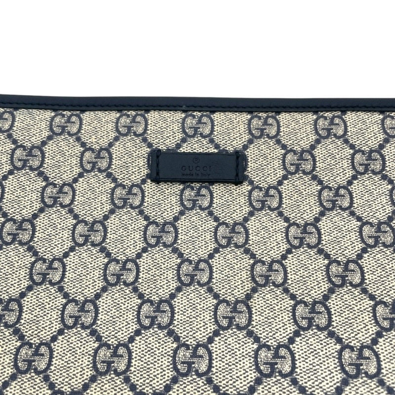 Zip Top Messenger Bag Gg Coated Canvas