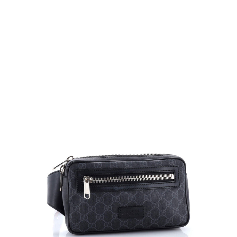 Soft Zip Belt Bag Gg Coated Canvas Small