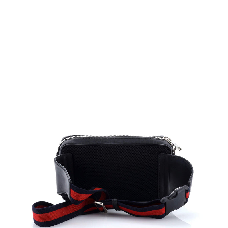 Soft Zip Belt Bag Gg Coated Canvas Small