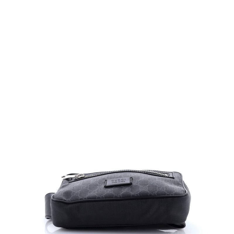 Soft Zip Belt Bag Gg Coated Canvas Small