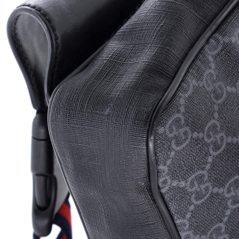 Soft Zip Belt Bag Gg Coated Canvas Small