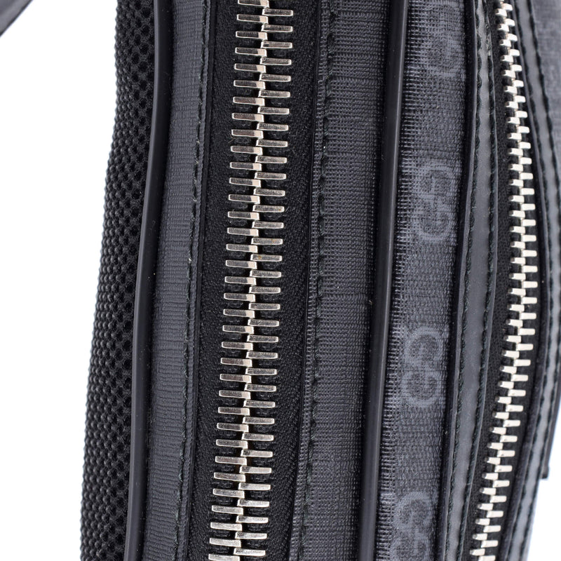 Soft Zip Belt Bag Gg Coated Canvas Small