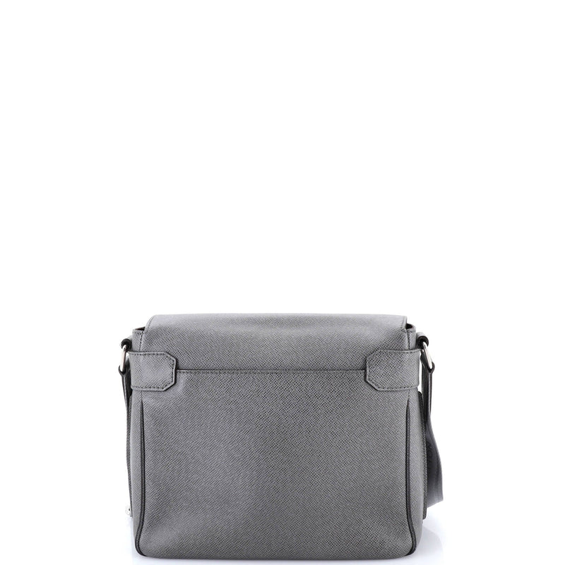 Roman Handbag Taiga Leather Pm