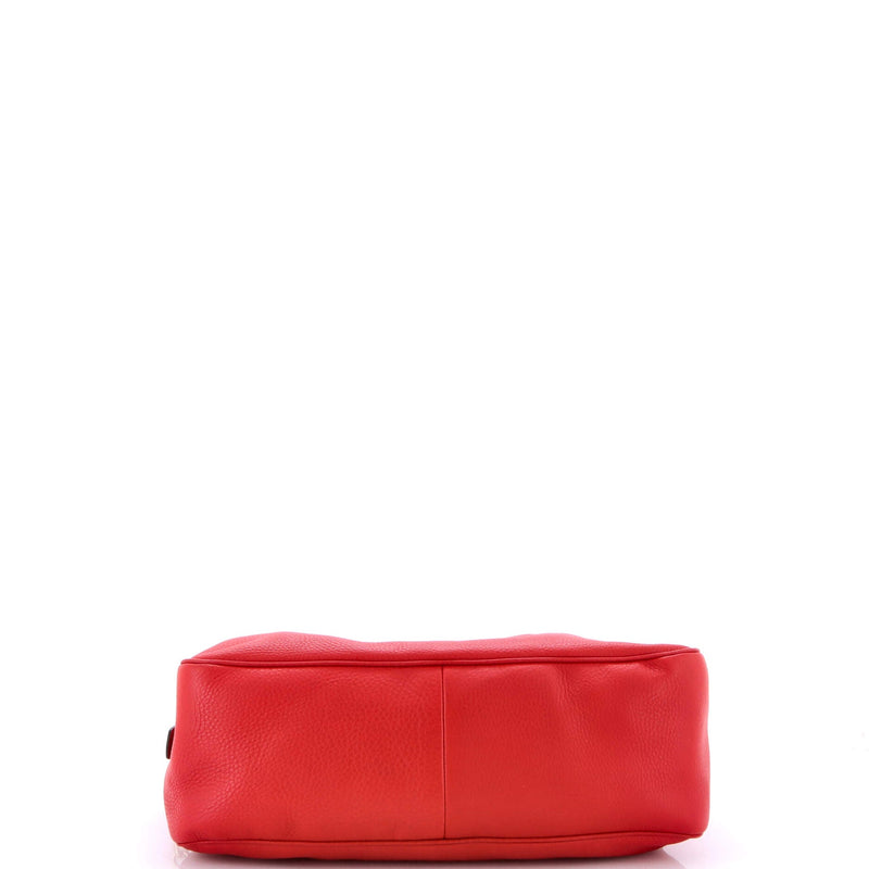 Soho Chain Zip Shoulder Bag Leather