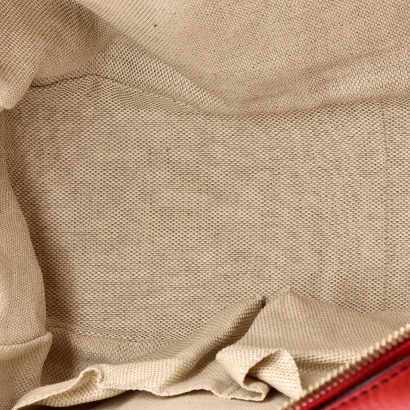 Soho Chain Zip Shoulder Bag Leather
