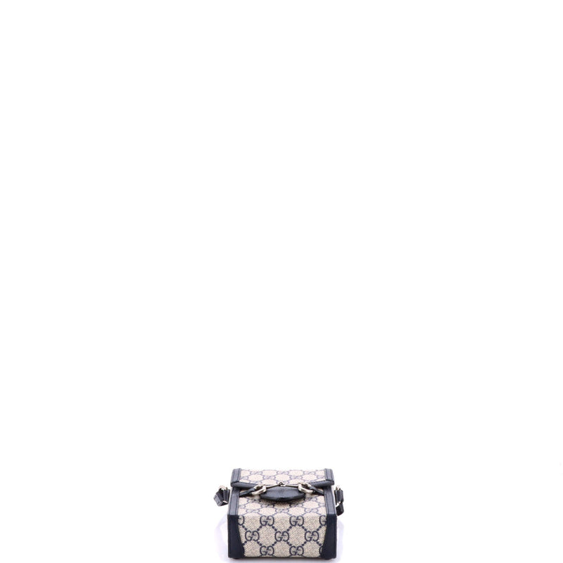 Horsebit Crossbody Bag Gg Coated Canvas