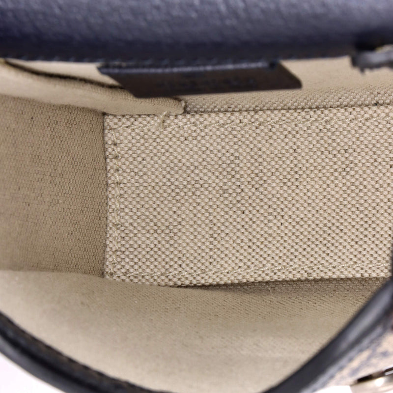Horsebit Crossbody Bag Gg Coated Canvas