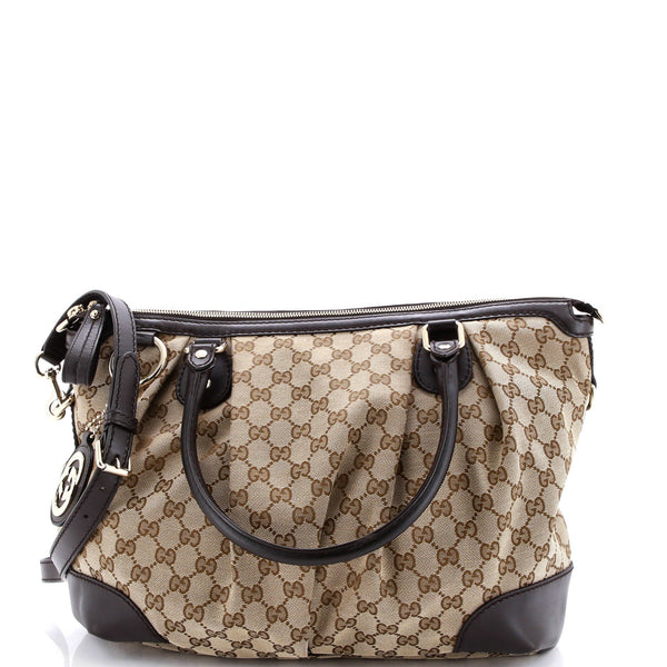 Sukey Top Handle Satchel Gg Canvas With