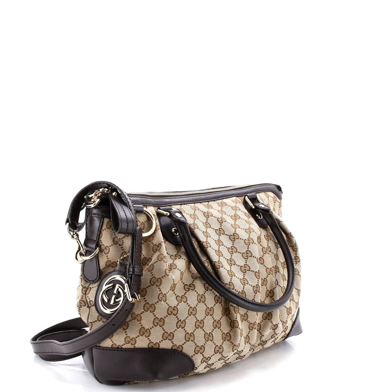 Sukey Top Handle Satchel Gg Canvas With