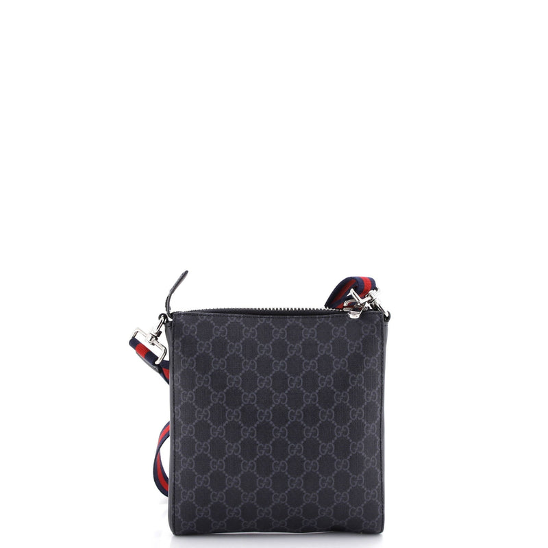 Web Strap Front Zip Messenger Bag Gg