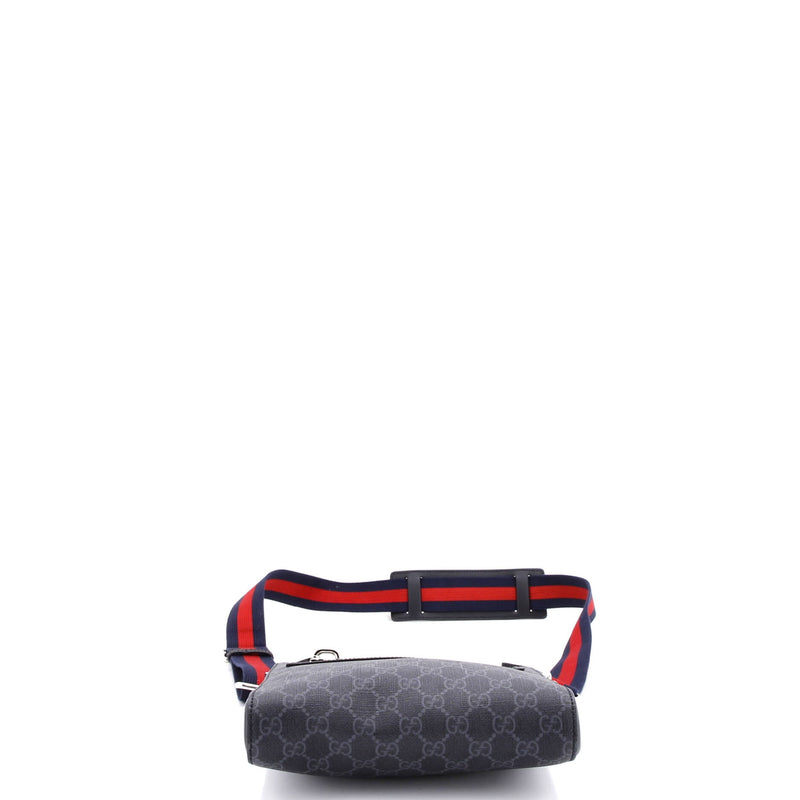 Web Strap Front Zip Messenger Bag Gg