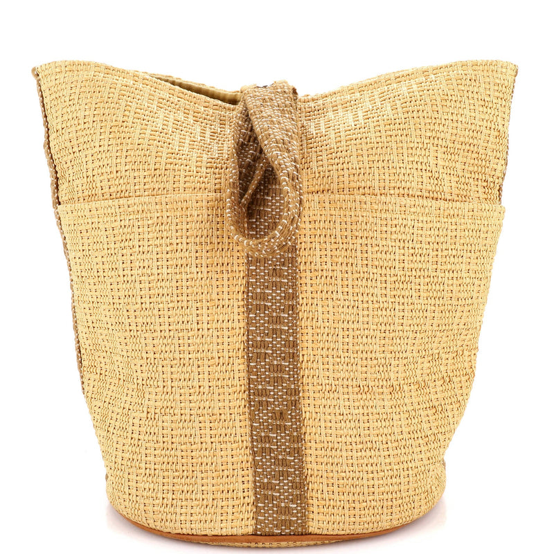 Saxo Handbag Woven Straw Gm