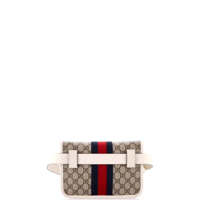 Ophidia Flap Belt Bag Gg Coated Canvas