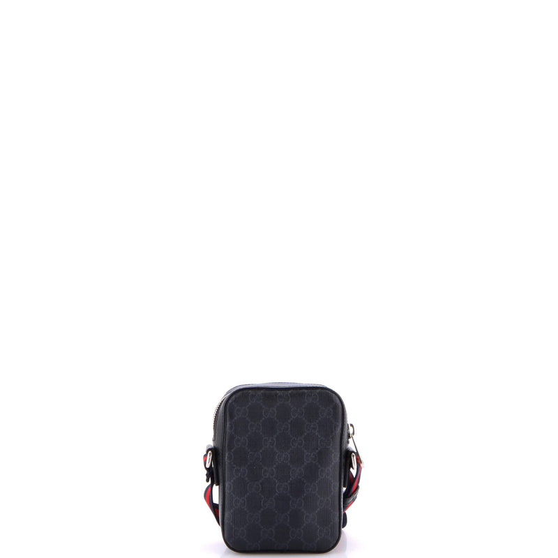 Web Strap Front Zip Messenger Bag Gg