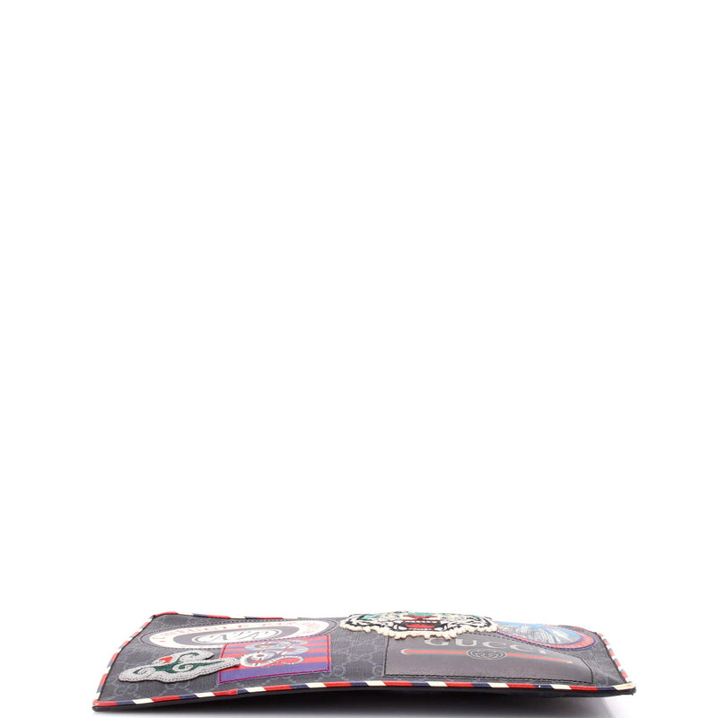 Night Courrier Pouch Gg Coated Canvas