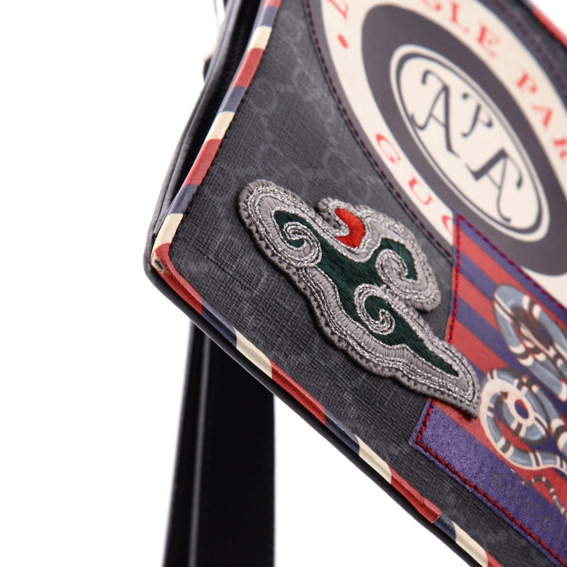 Night Courrier Pouch Gg Coated Canvas